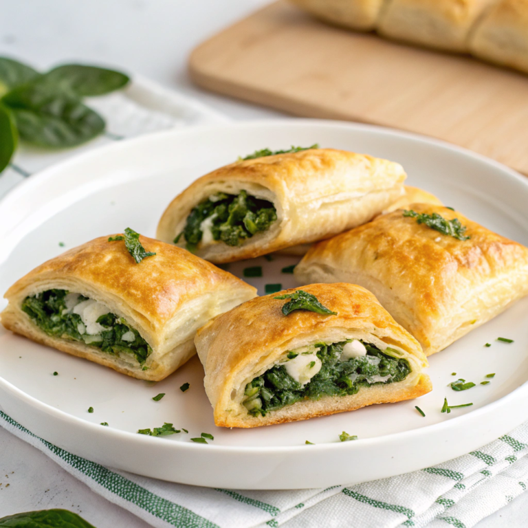 Savory Spinach and Feta Stuffed Puff Pastries