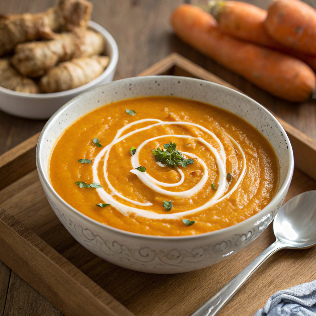 Creamy Carrot Ginger Soup with Coconut Milk Carrot Ginger Soup