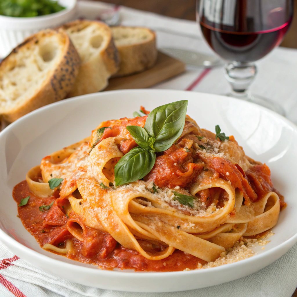 creamy-roasted-red-pepper-pasta Roasted Red Pepper Pasta