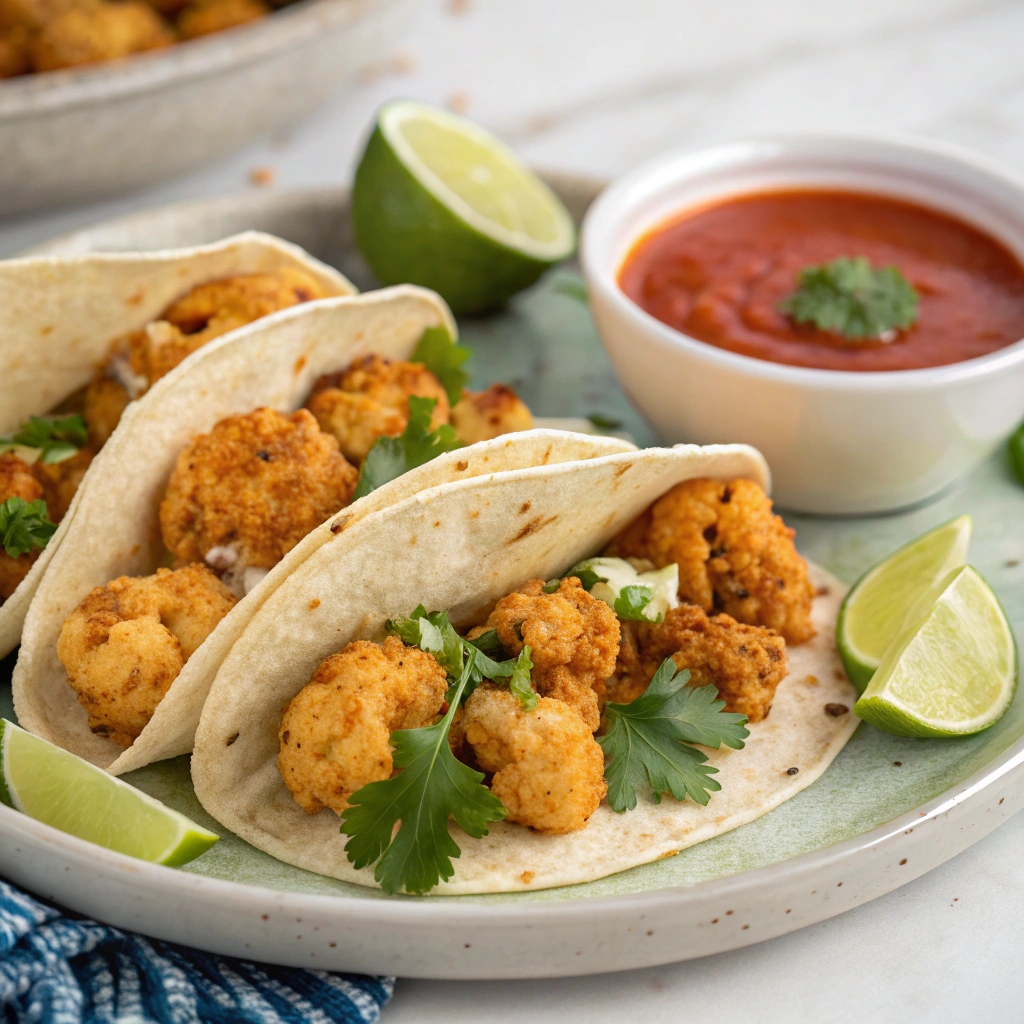 crispy-cauliflower-tacos-with-spicy-chipotle-sauce (1) Cauliflower Tacos