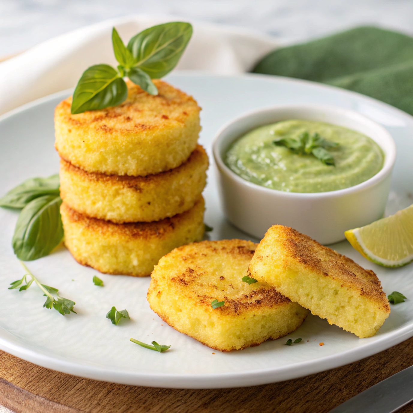Crispy Polenta Cakes