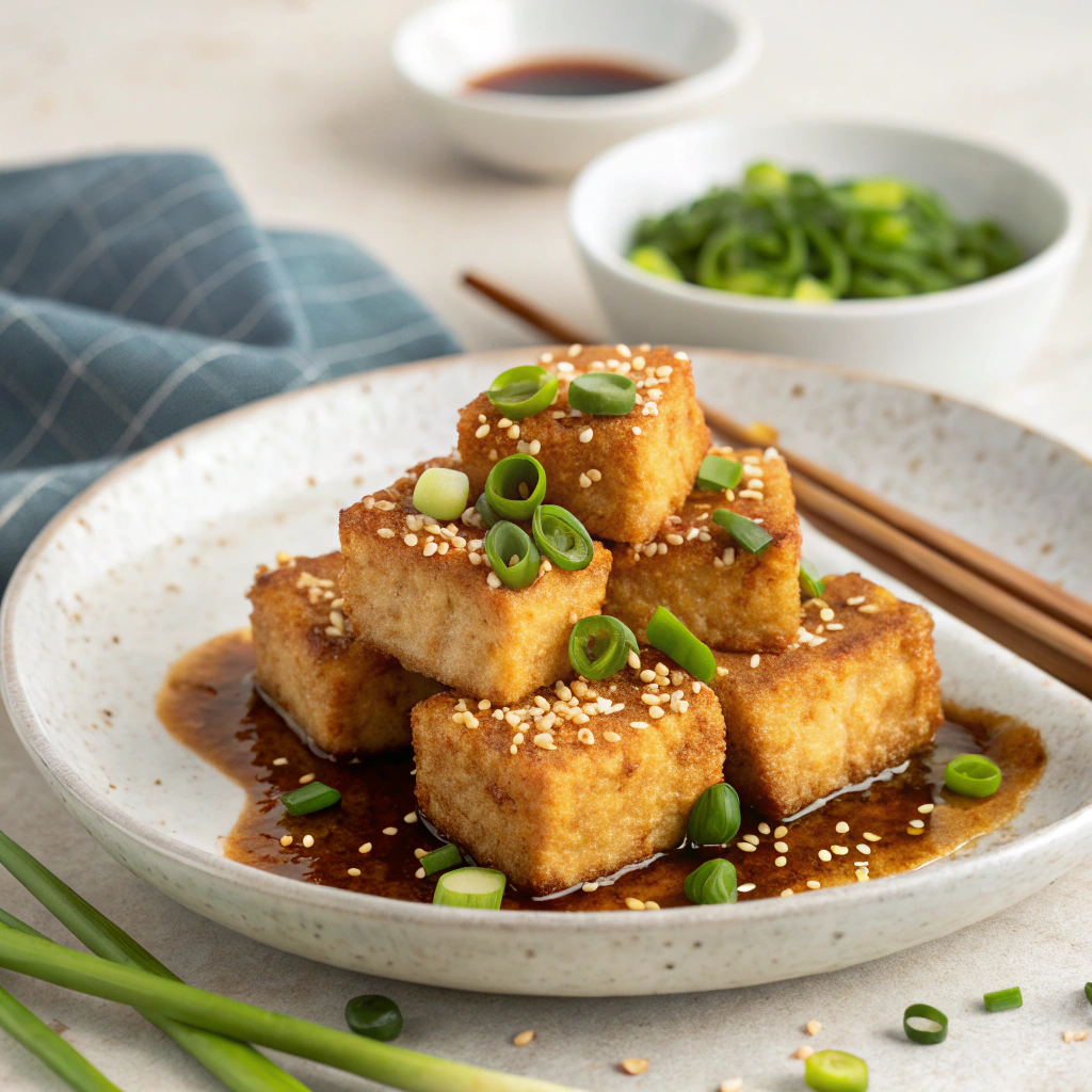 Crispy Sesame-Crusted Tofu with Ginger Soy Glaze Sesame-Crusted Tofu