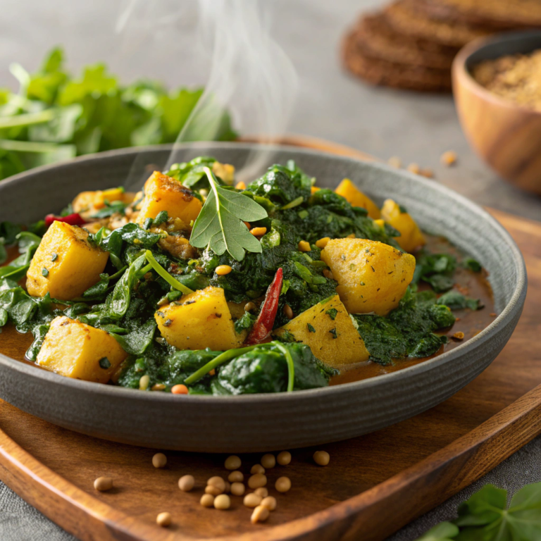 Vegan Aloo Palak