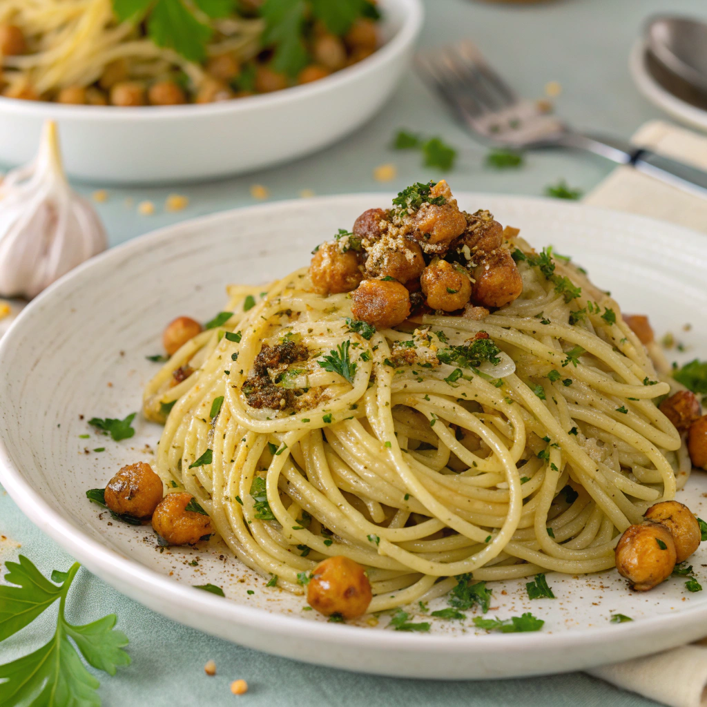 Vegan Spaghetti Aglio e Olio