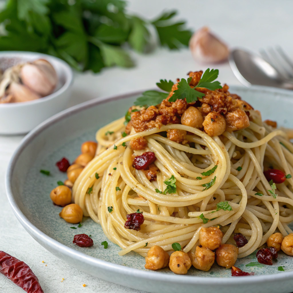 Vegan Spaghetti Aglio e Olio