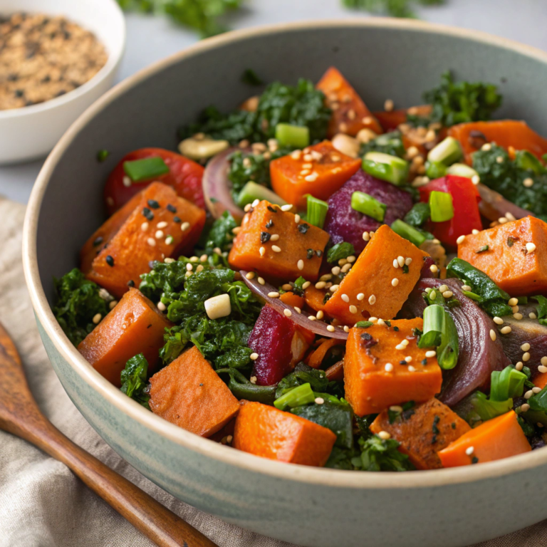 Sweet Potato Kale Stir-Fry
