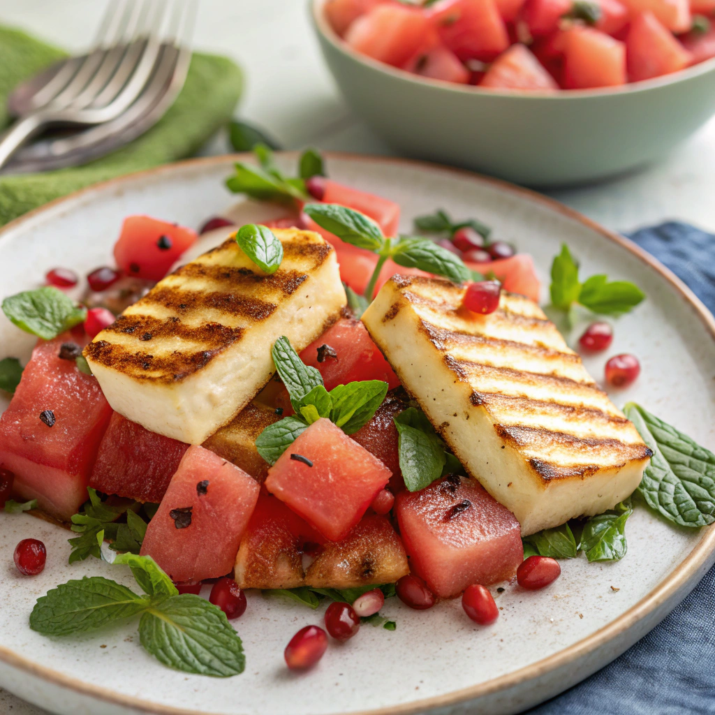 Grilled Halloumi Salad