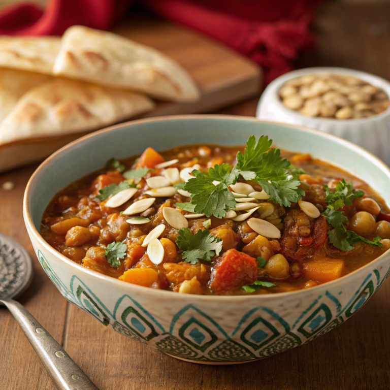 Moroccan Lentil Chickpea Stew