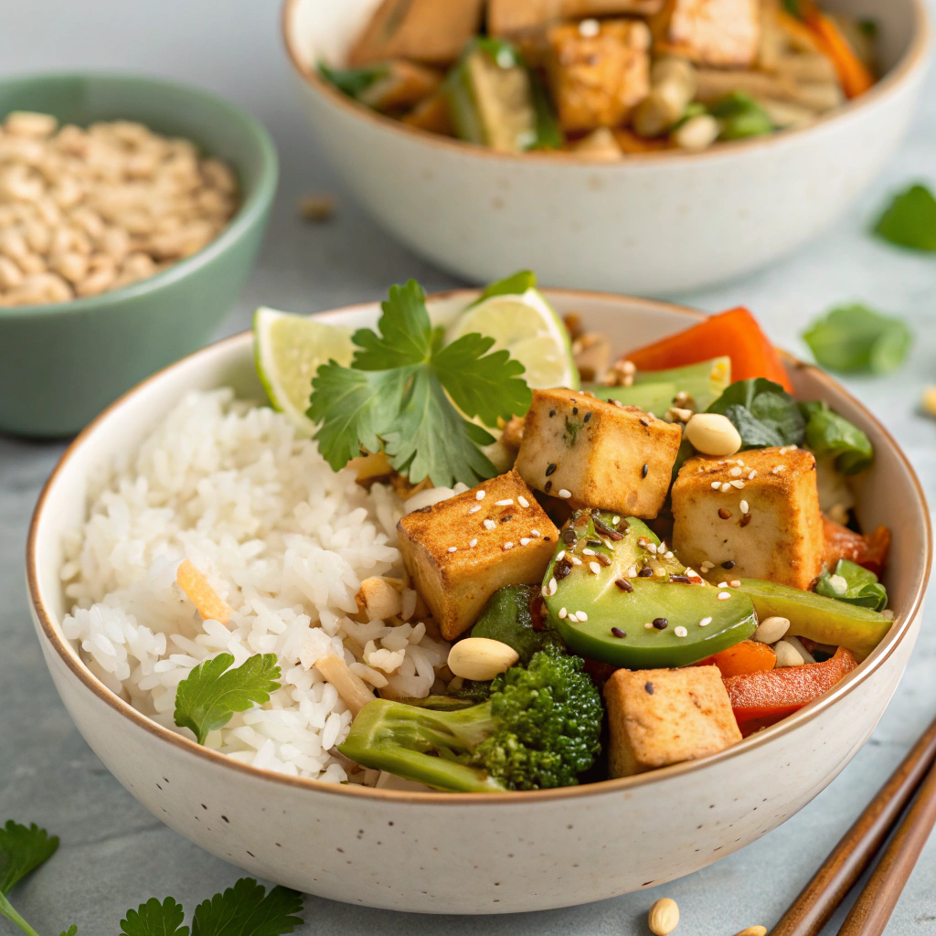 thai-peanut-tofu-buddha-bowl-with-jasmine-rice---v Thai Peanut Tofu Thai Peanut Tofu Buddha Bowl