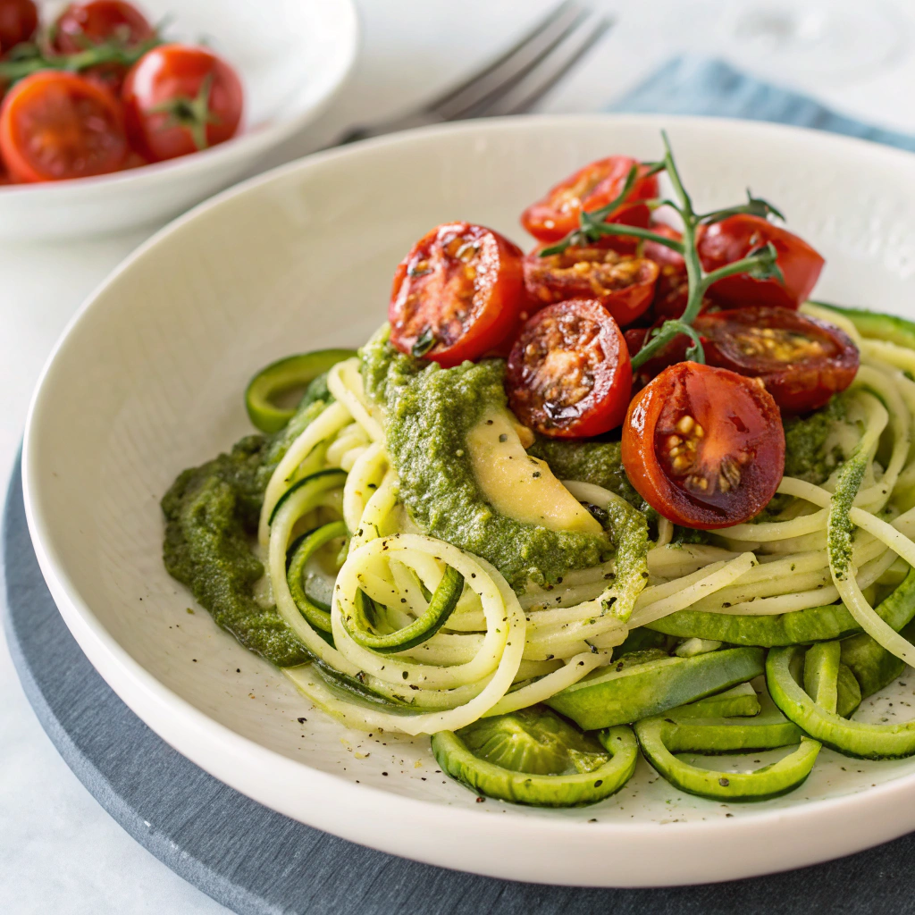 Avocado Pesto Zucchini Noodles