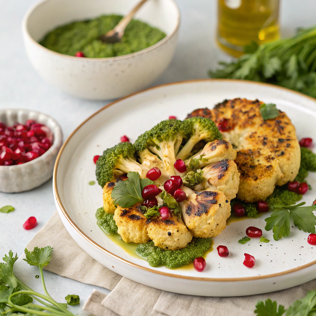 Marinated Grilled Cauliflower Steaks