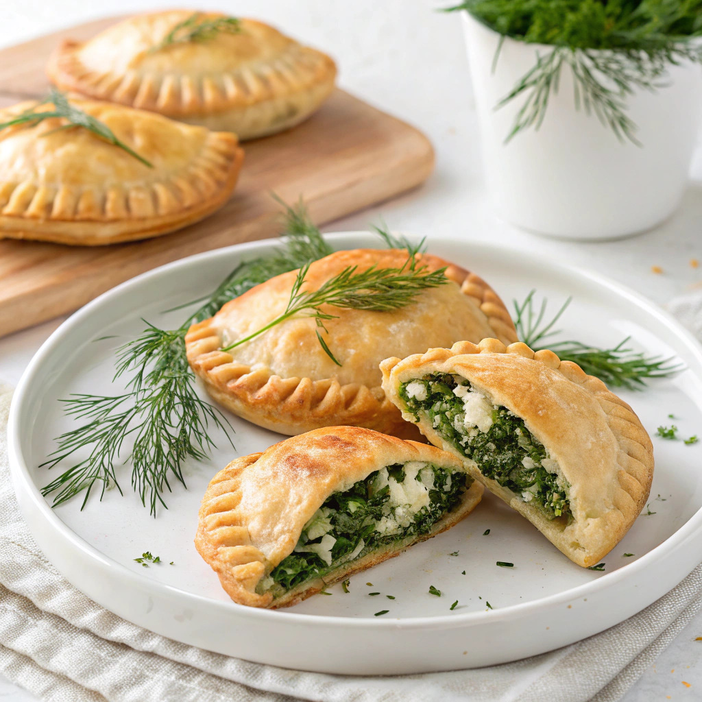 Savory Greek Spinach and Feta Hand Pies with Dill Spinach and Feta Hand Pies
