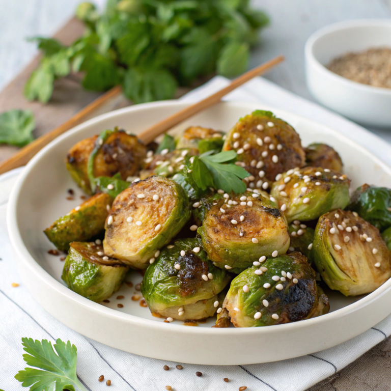 Miso-Butter Roasted Brussels