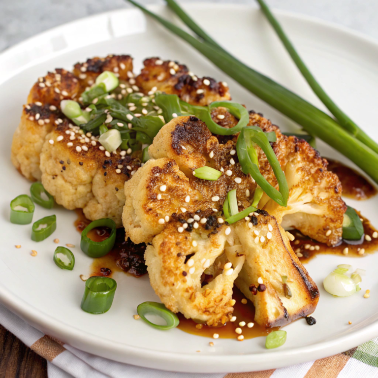 Miso-Glazed Roasted Cauliflower Steaks