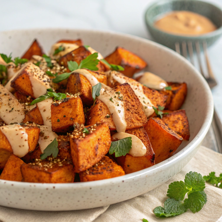 Ras el Hanout-Spiced Roasted Sweet Potatoes