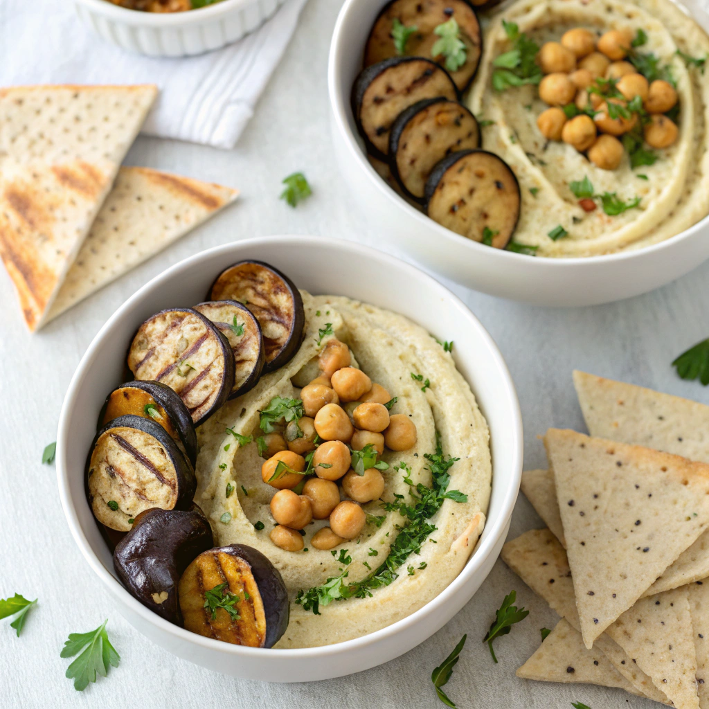 Eggplant and Chickpea Hummus