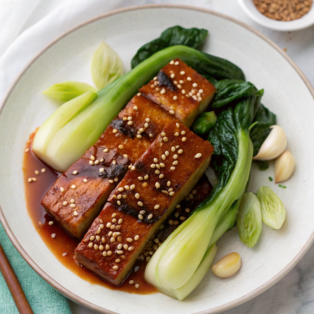 Sesame-Ginger Glazed Tofu