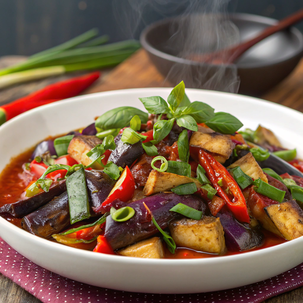 Thai Basil Eggplant Stir-Fry