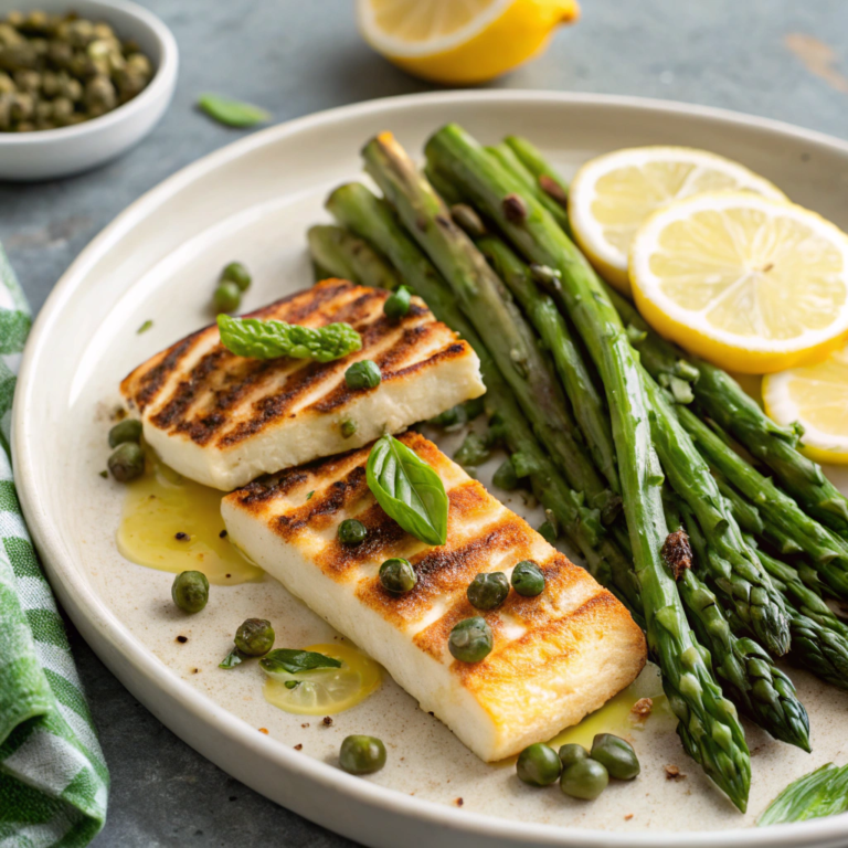 Asparagus and Halloumi Salad