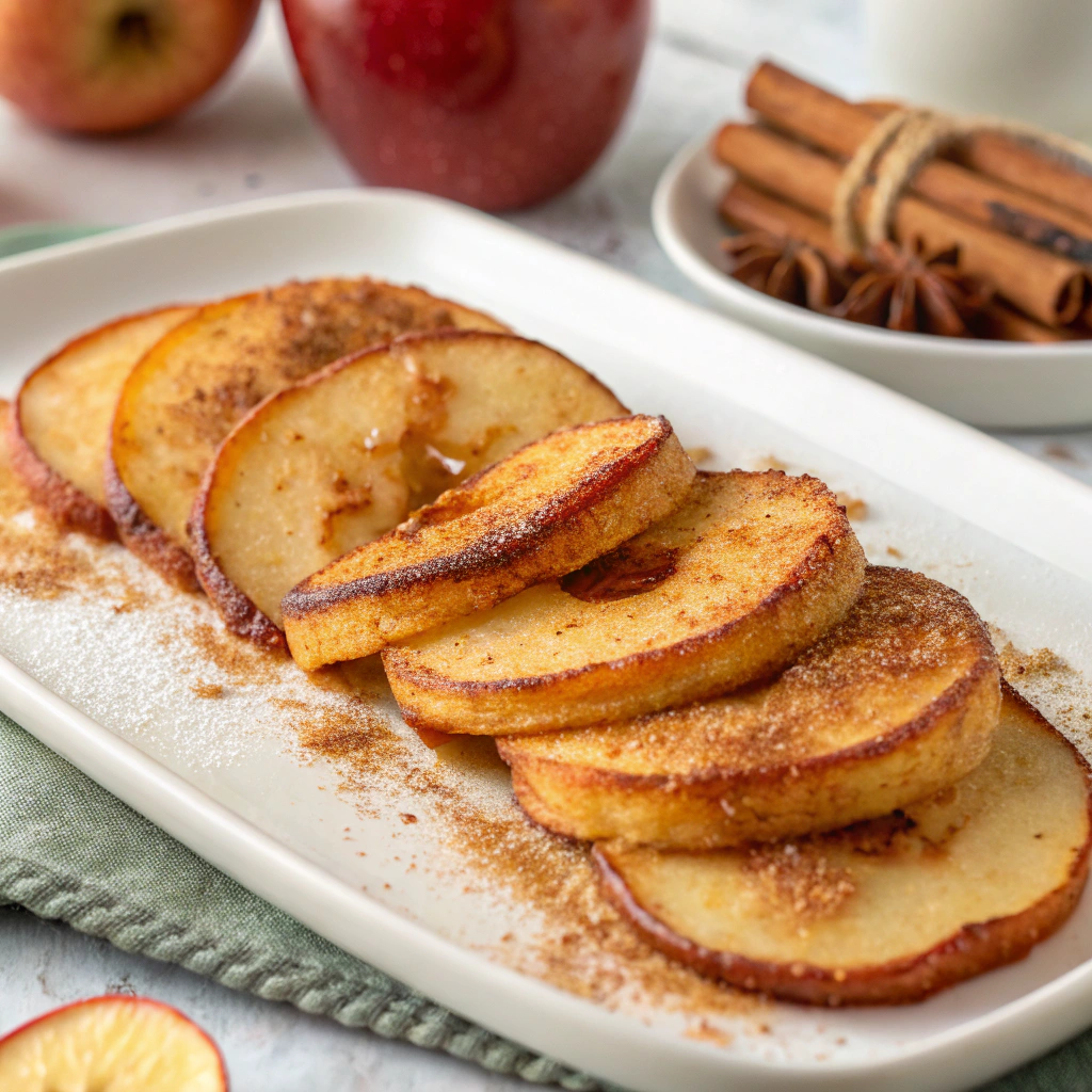 Crispy Air-Fried Cinnamon Apple Slices Air-Fried Cinnamon Apple Slices