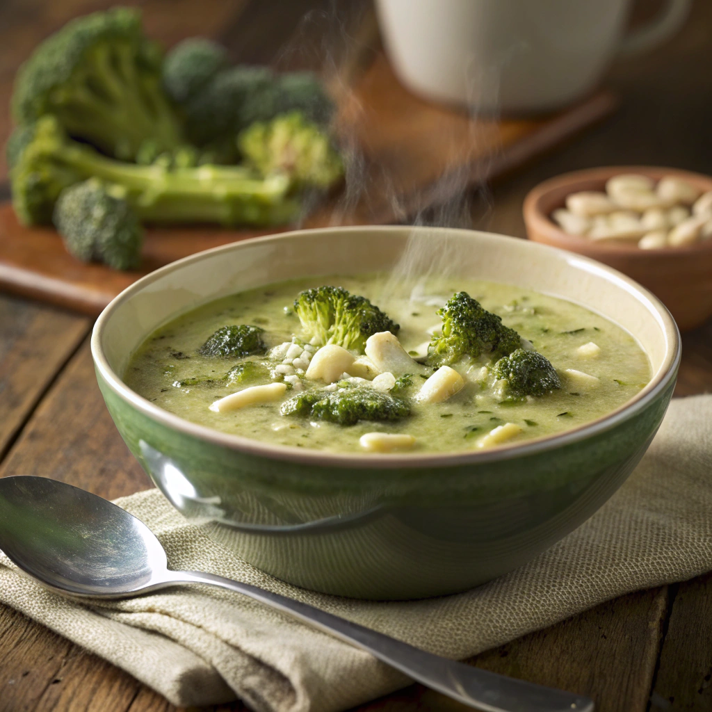 Creamy Broccoli and White Bean Soup Recipe Creamy Vegetarian Broccoli Soup