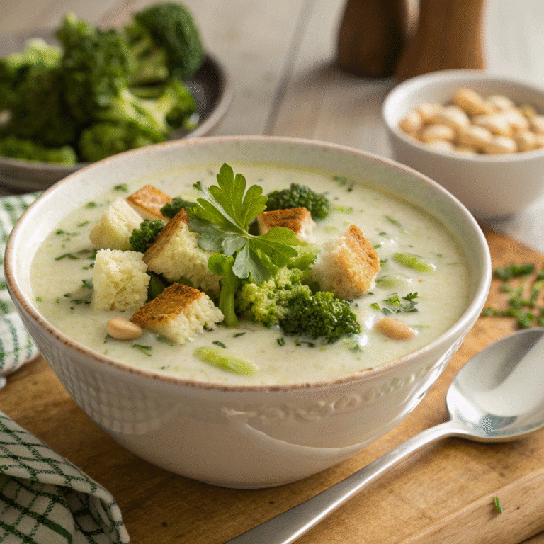 Creamy Vegetarian Broccoli Soup