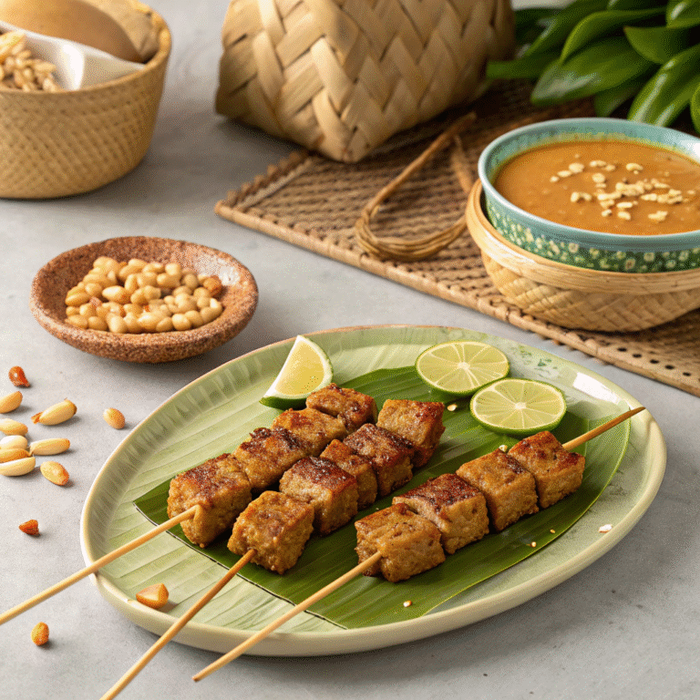 indonesian-style tempeh satay