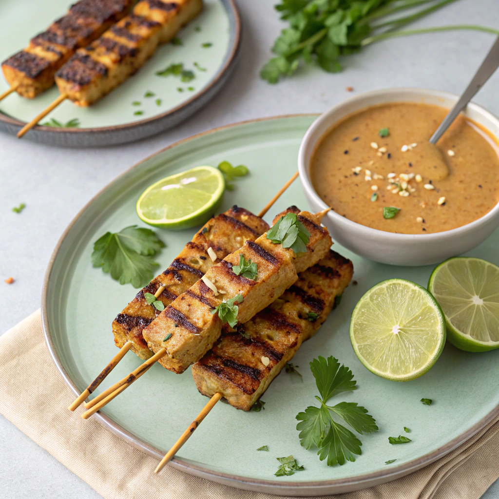 indonesian-style tempeh satay