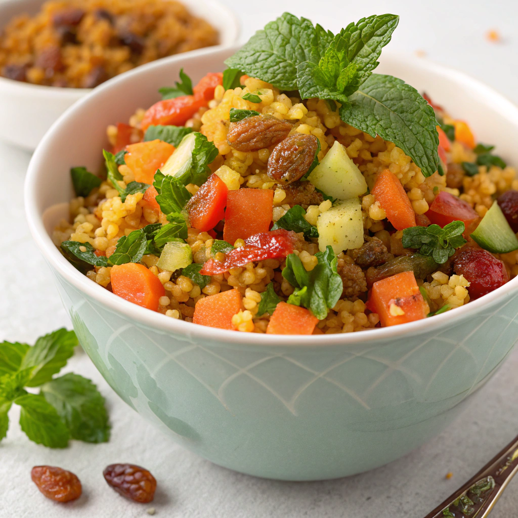 refreshing carrot and golden raisin