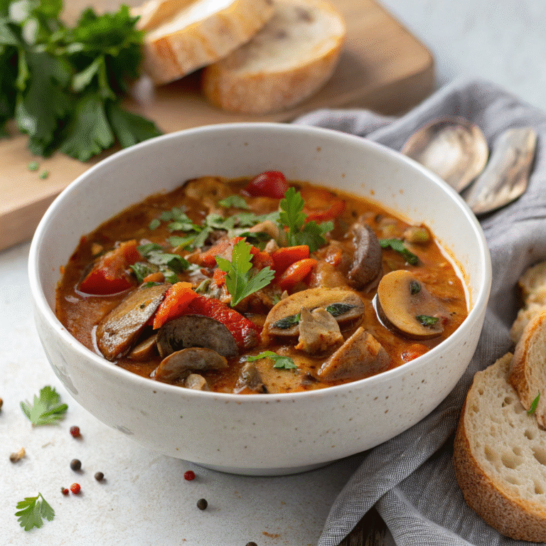 savory hungarian mushroom stew