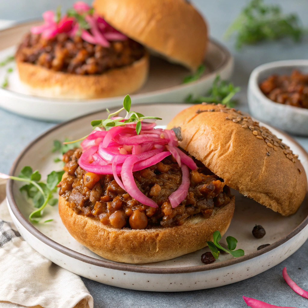 Smoky Lentil Sloppy Joes