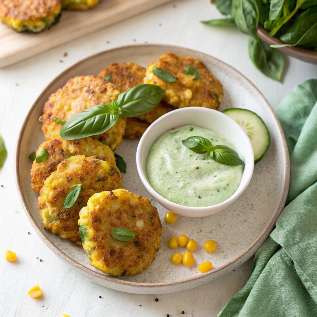 Sweet Corn and Zucchini Fritters