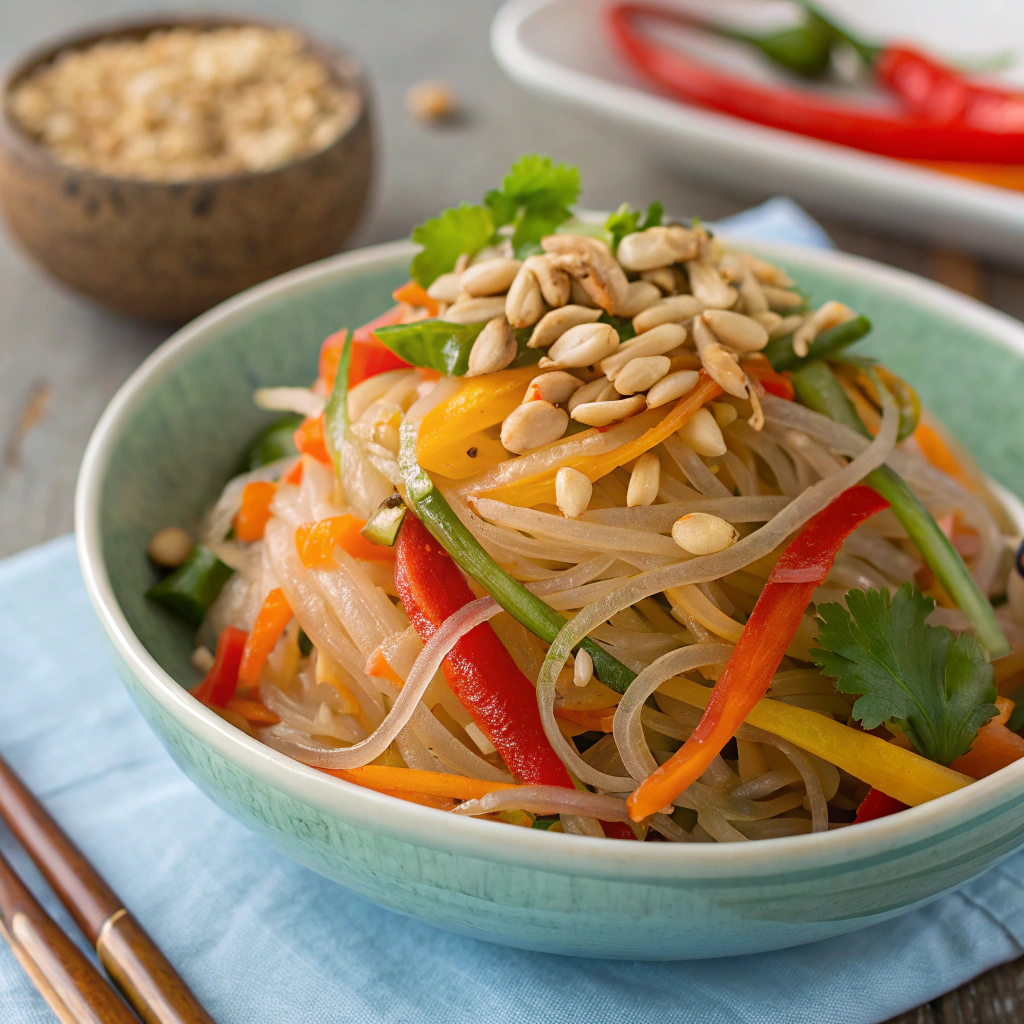 thai tamarind glass noodle salad