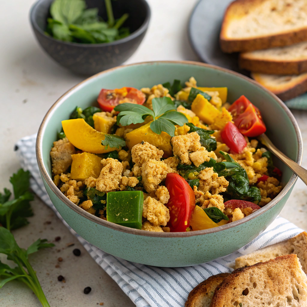 Savory Tofu Scramble Breakfast Bowl