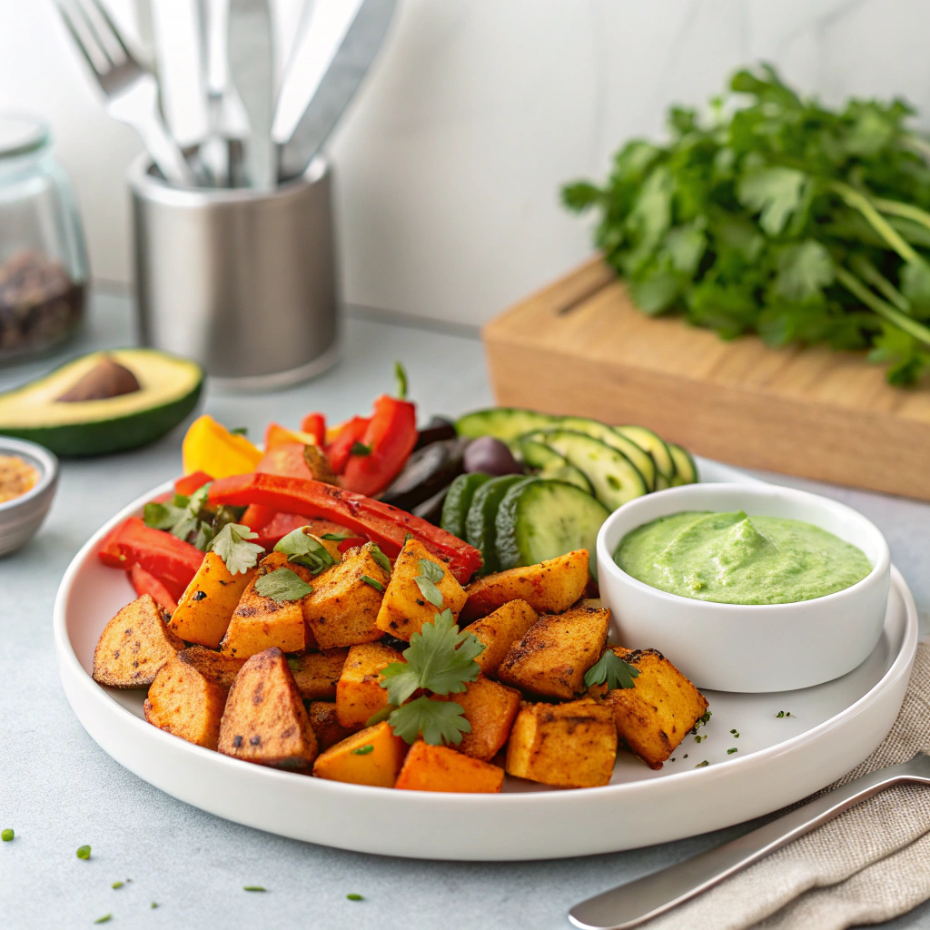 Vegan Air Fryer Dinner