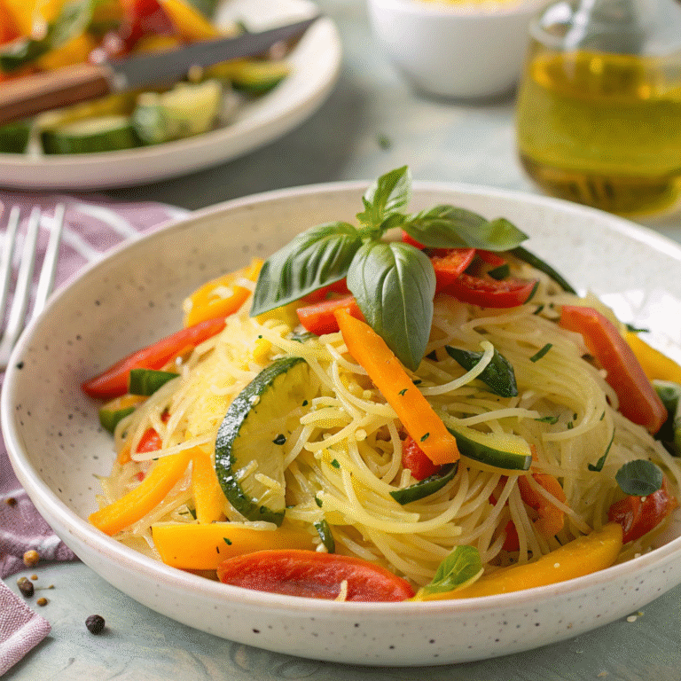 Vibrant Spaghetti Squash Primavera