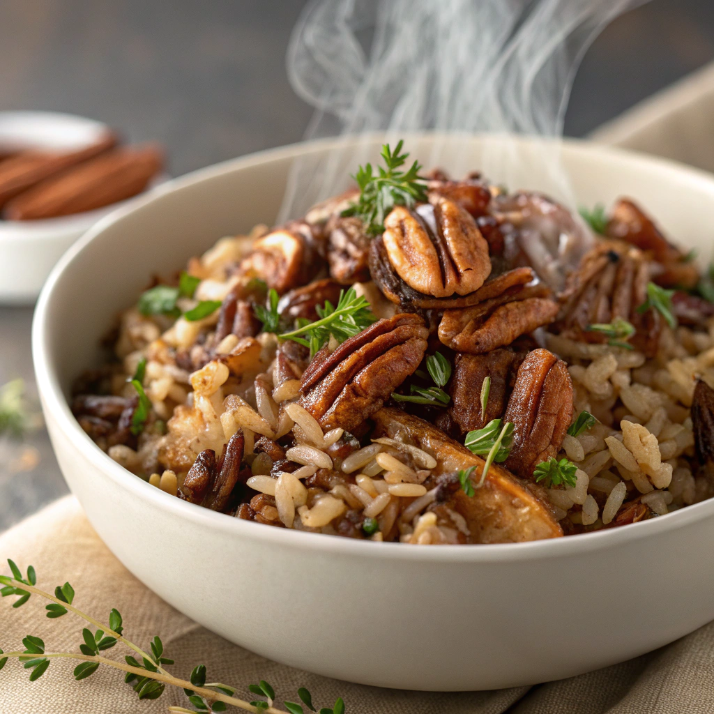 Wild Rice Shallot Pilaf