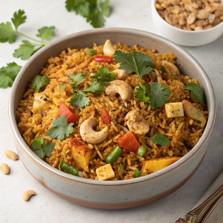 Biryani Brown Rice Bake