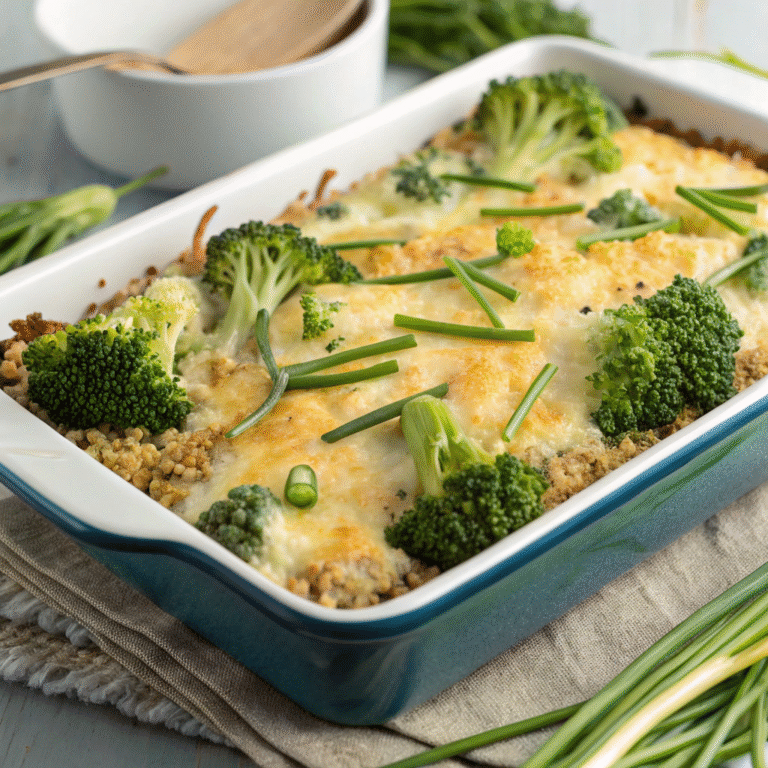 broccoli quinoa bake