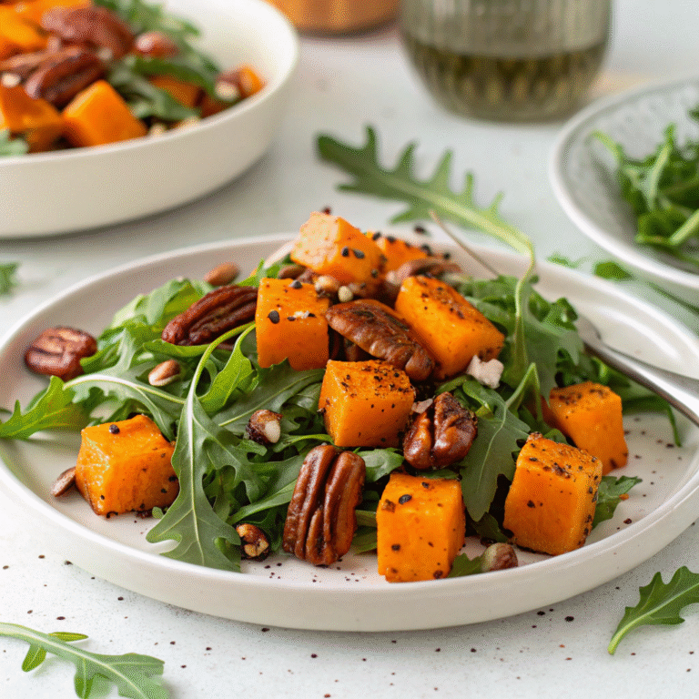 butternut squash arugula salad