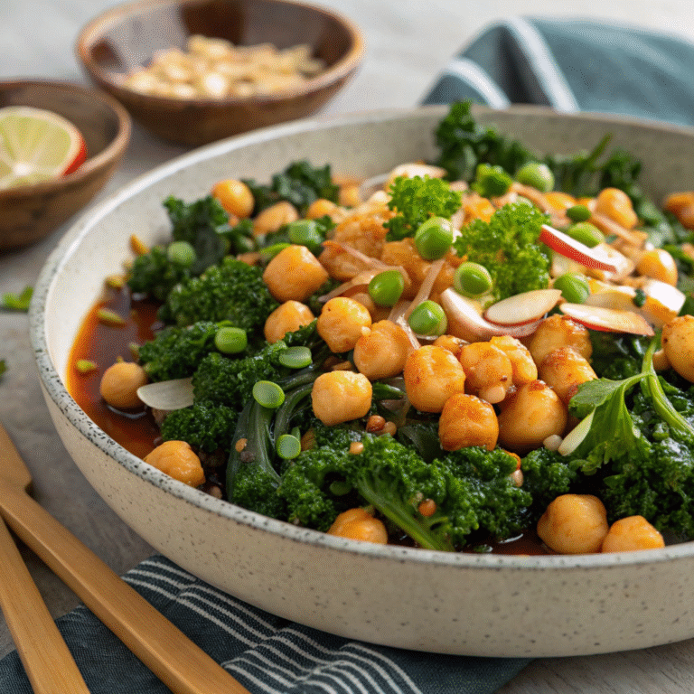 chickpea kale stir-fry