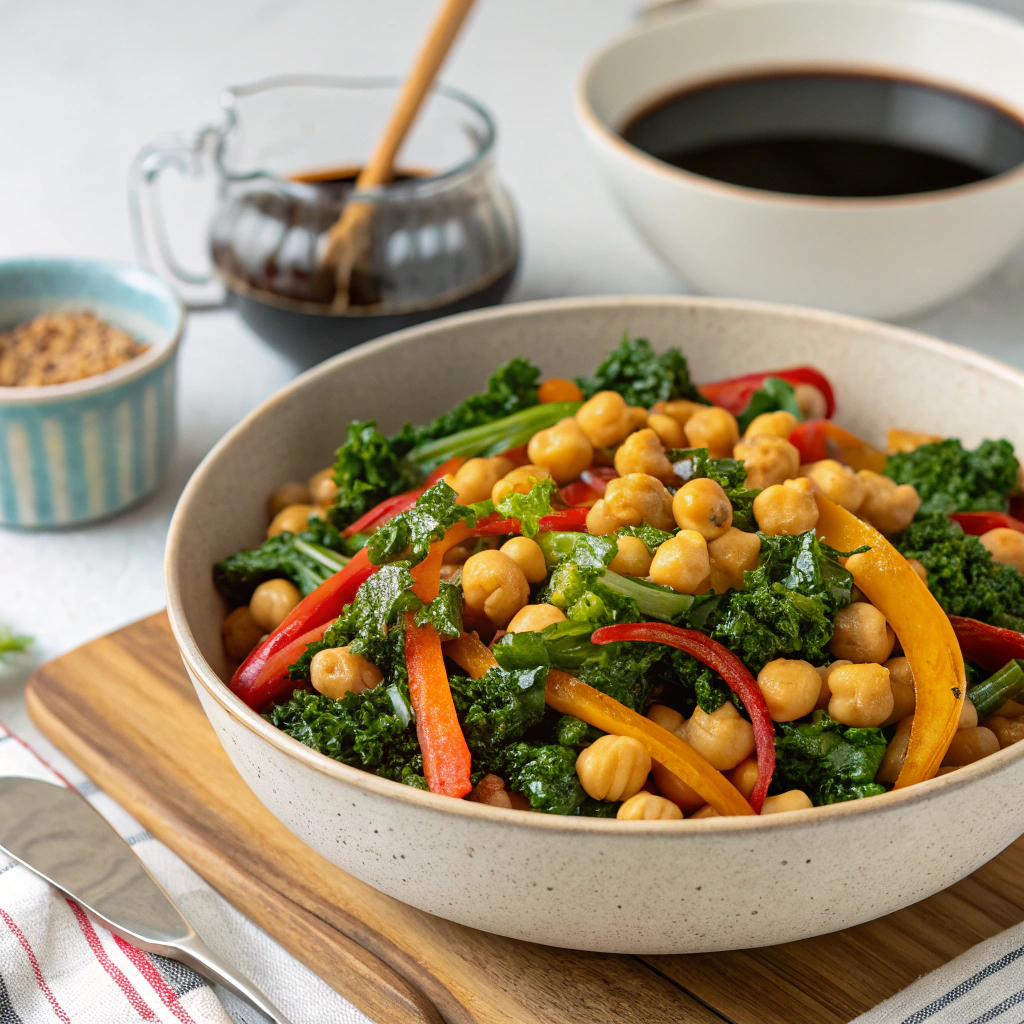 chickpea kale stir-fry