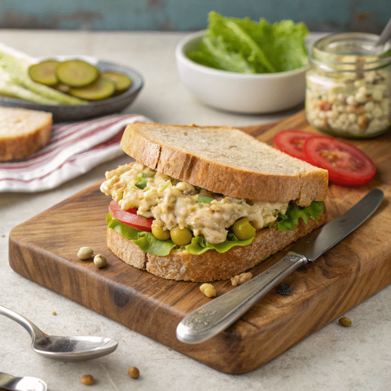 Chickpea Tuna Salad Sandwich Recipe