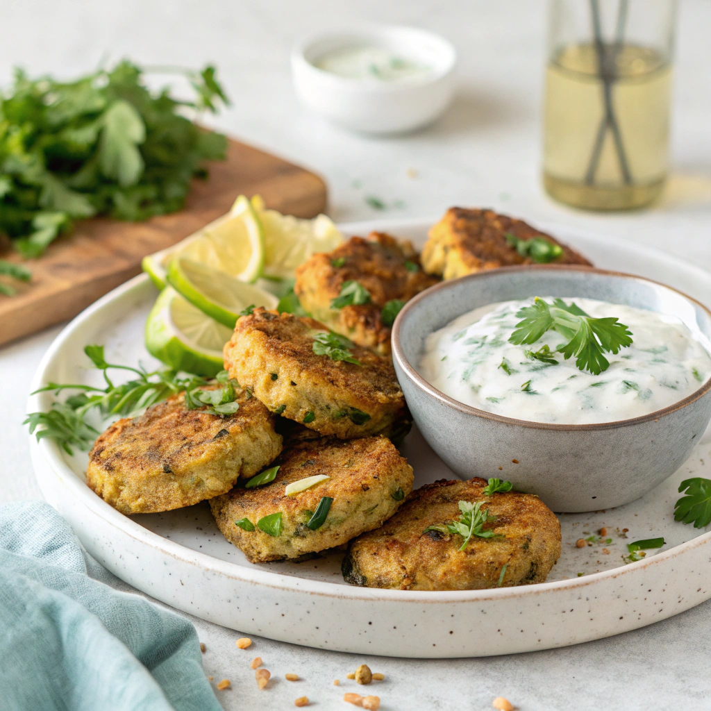 chickpea zucchini fritters