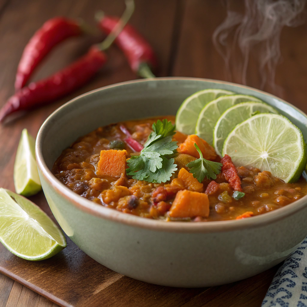 lentil sweet potato stew