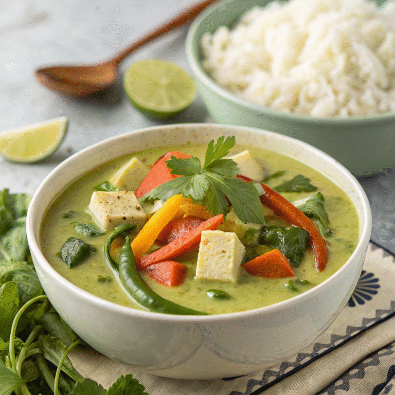 green curry tofu