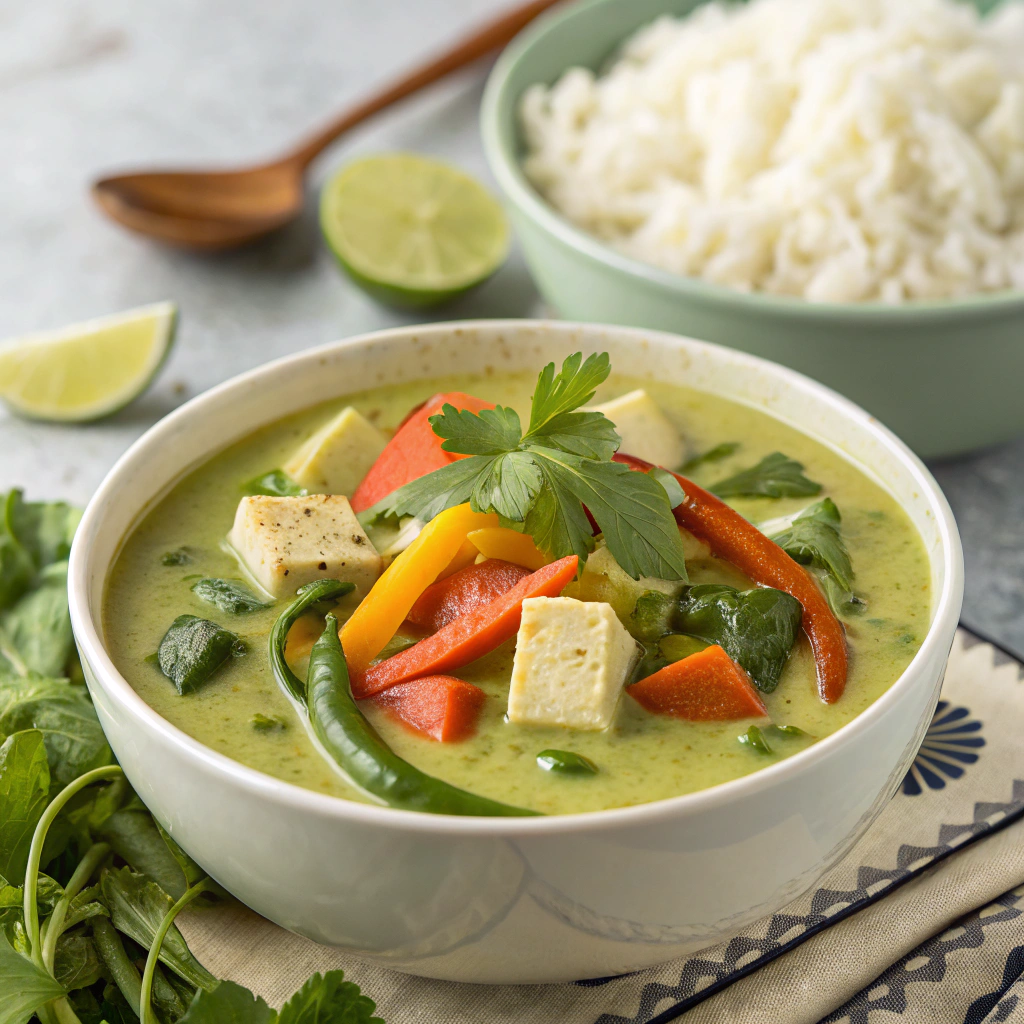 green curry tofu