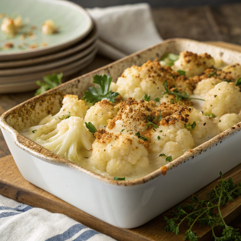 creamy cauliflower gratin