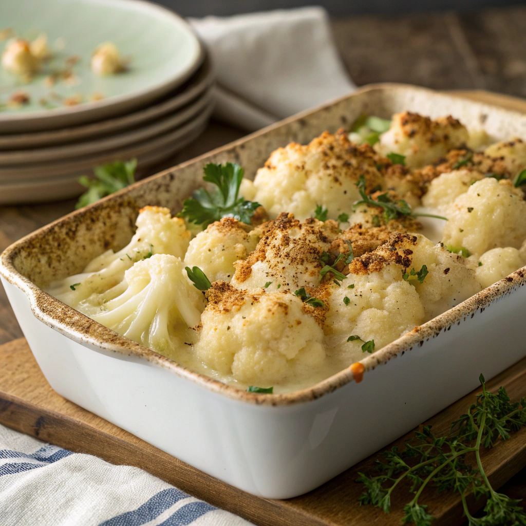 creamy cauliflower gratin