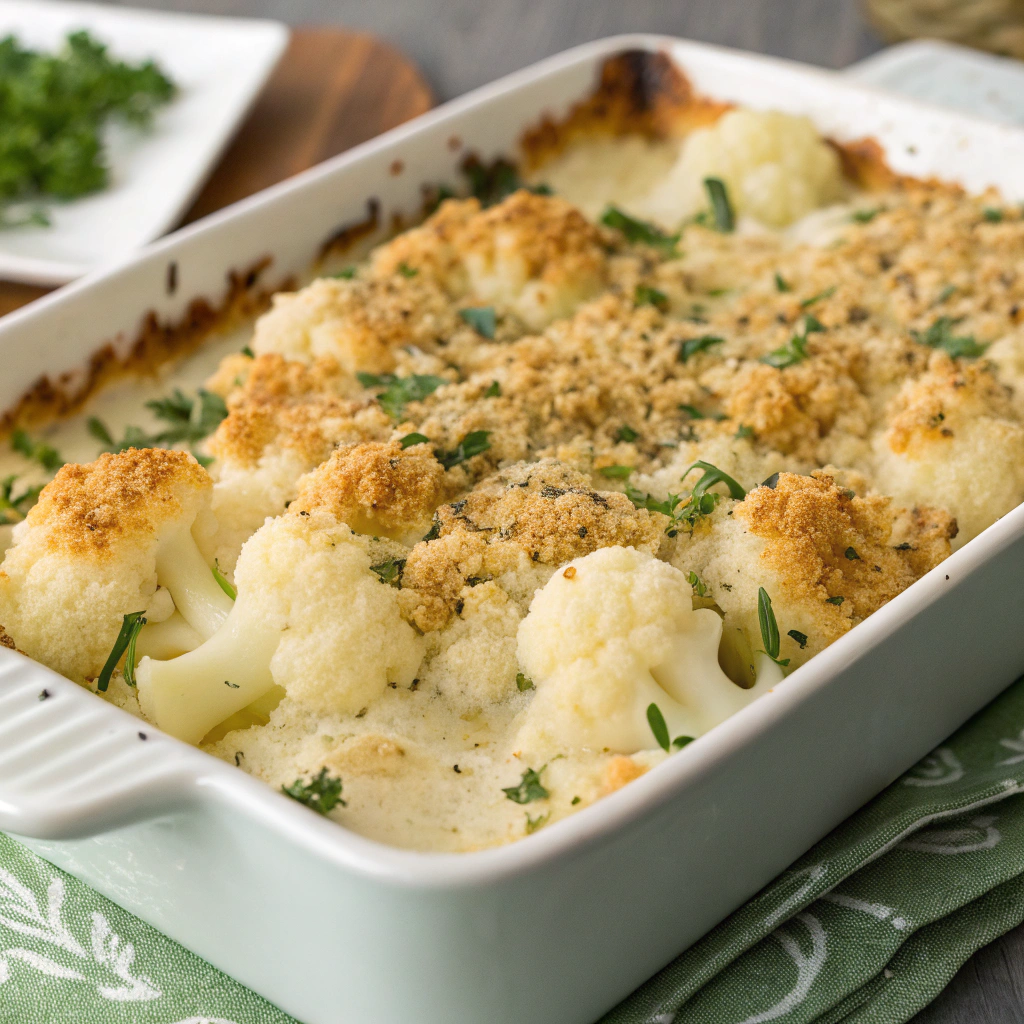 creamy cauliflower gratin